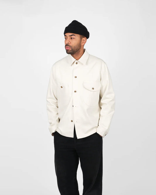 Selvedge Overshirt - Natural Selvedge Bull Denim by Dehen 1920