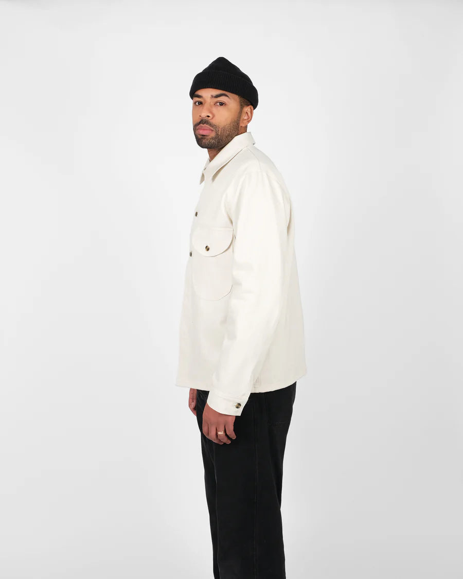 Selvedge Overshirt - Natural Selvedge Bull Denim by Dehen 1920