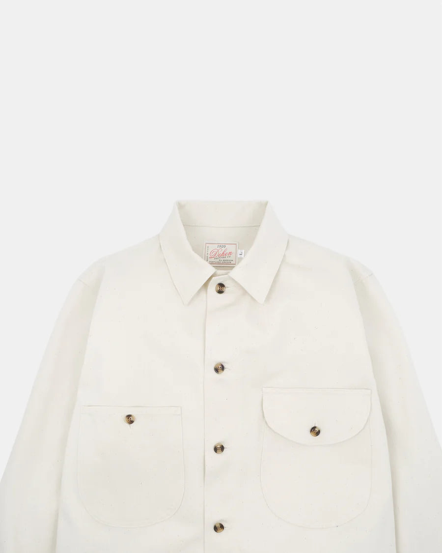 Selvedge Overshirt - Natural Selvedge Bull Denim by Dehen 1920