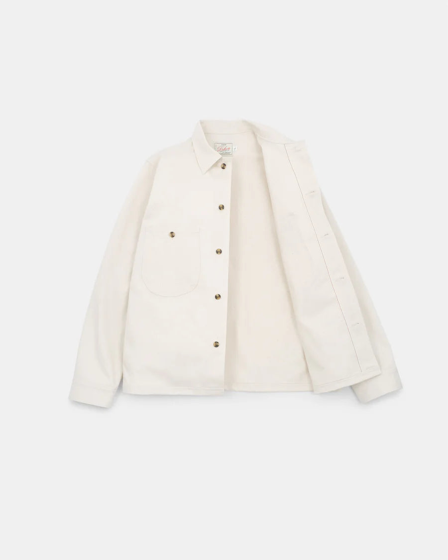 Selvedge Overshirt - Natural Selvedge Bull Denim by Dehen 1920