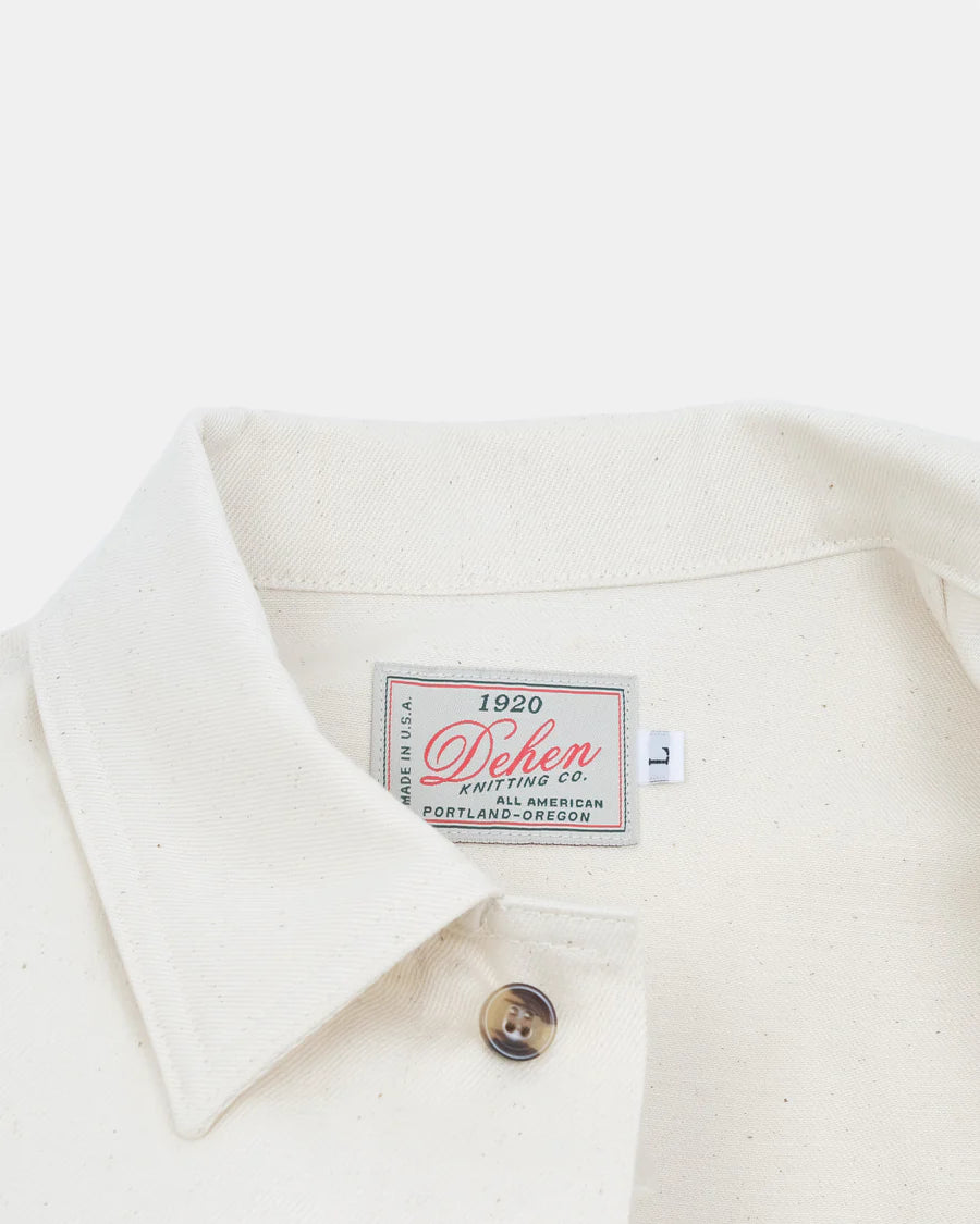 Selvedge Overshirt - Natural Selvedge Bull Denim by Dehen 1920