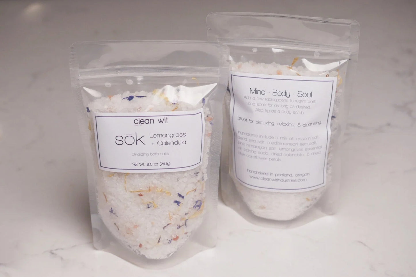 Lemongrass Calendula SOK Bath Salts by Clean Wit