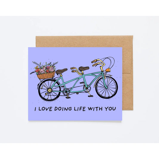 Tandem Love Card by Howdy Partner Paper Goods
