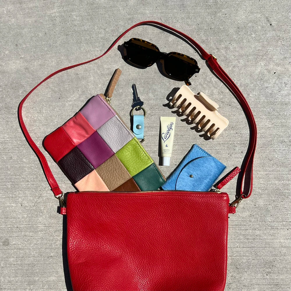 Tomato Leather Mini Hobo by Primecut