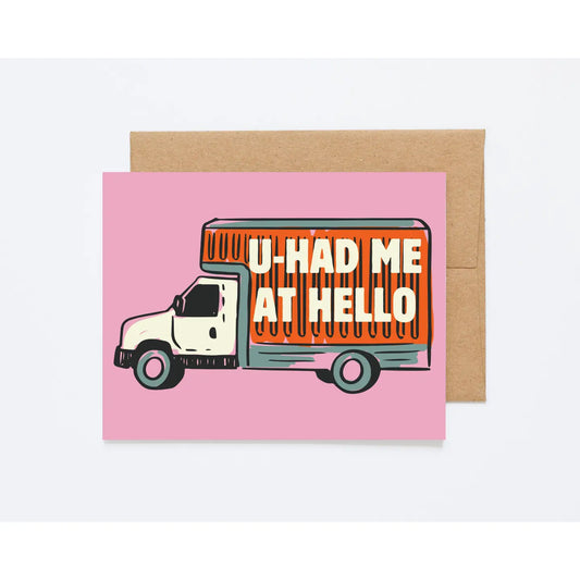 Uhaul Hello Card by Howdy Partner Paper Goods