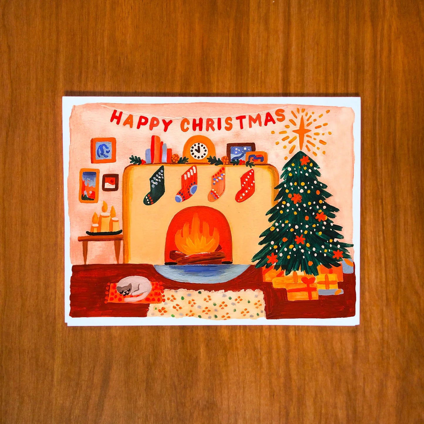 Happy Christmas Card by Pretty Bird Paper Co.
