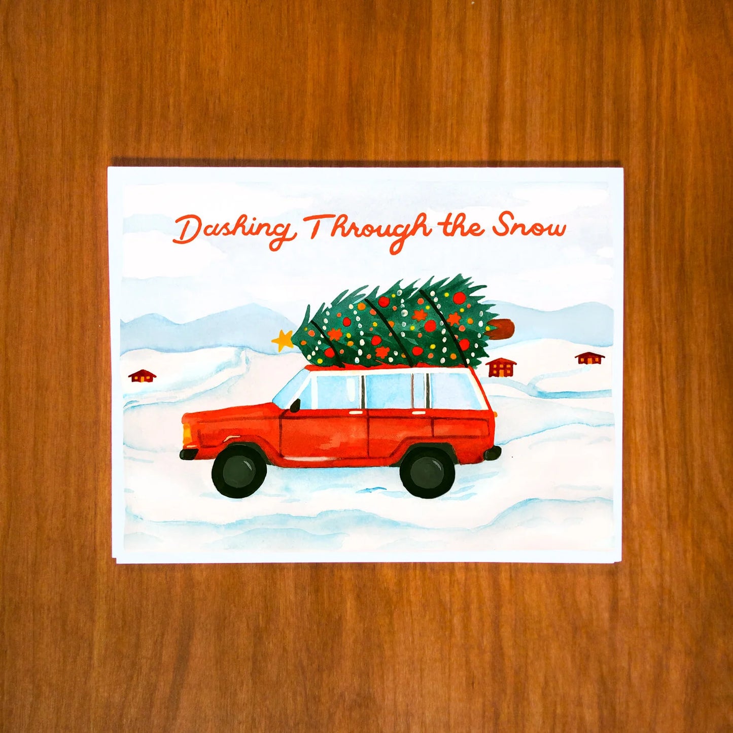 Christmas Jeep Card by Pretty Bird Paper Co.