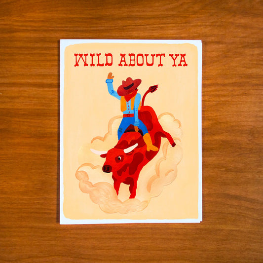 Wild Bull Card by Pretty Bird Paper Co.