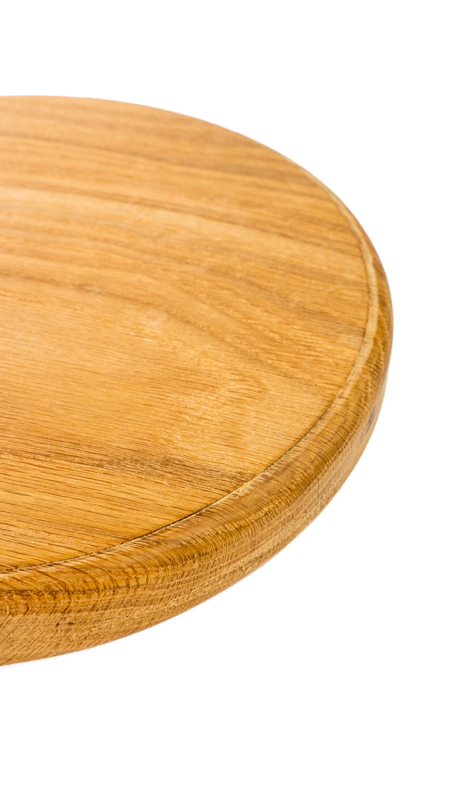 White Oak Circular Charcuterie Board by Bearded Ginger Woodworking