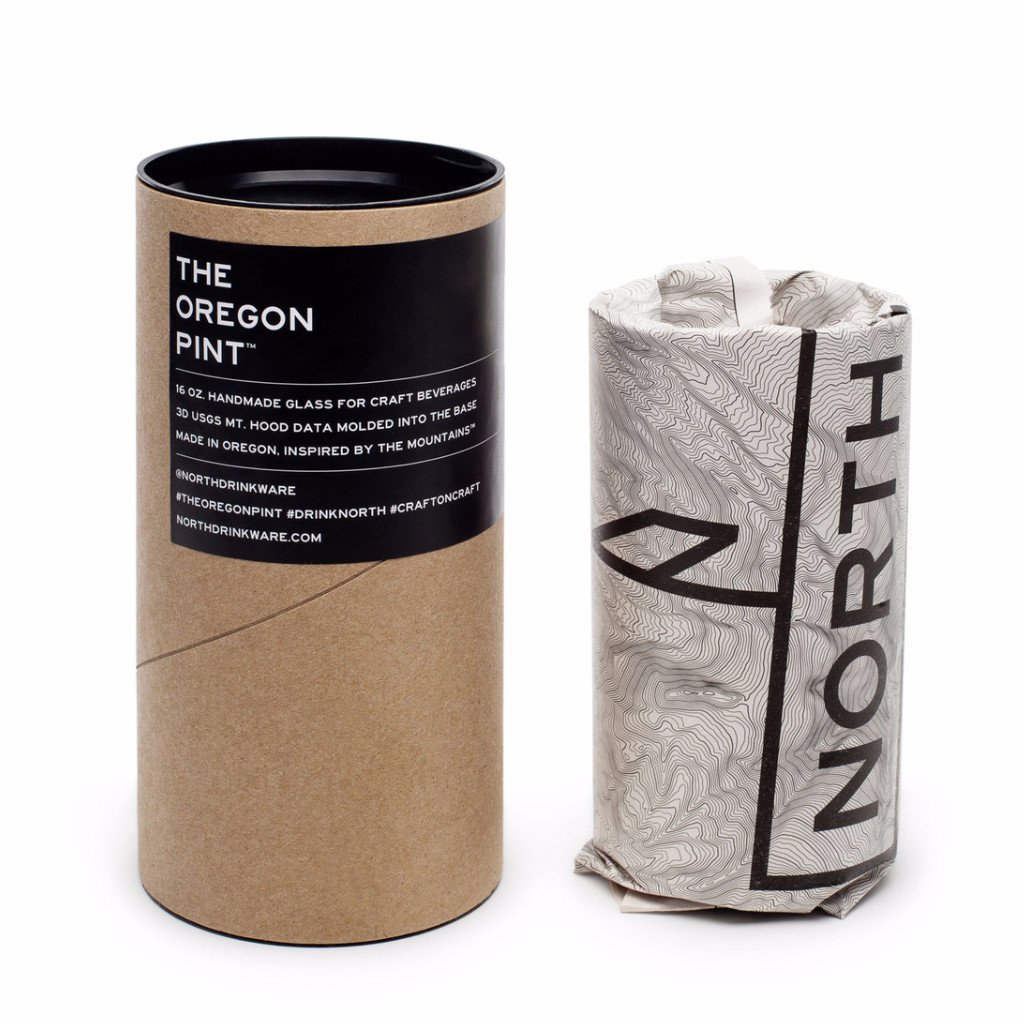 North Drinkware Glass Packaging