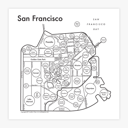 San Francisco Map by Archie's Press
