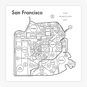 San Francisco Map by Archie's Press
