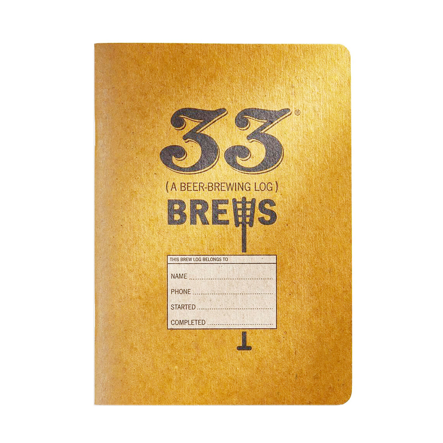 33 Brews: A Homebrewing Log and Brew Journal by 33 Books Co.