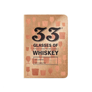33 Glasses of Whiskey Tasting Journal by 33 Books Co.