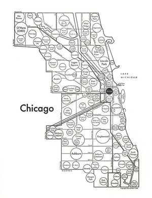 Chicago Map by Archie's Press