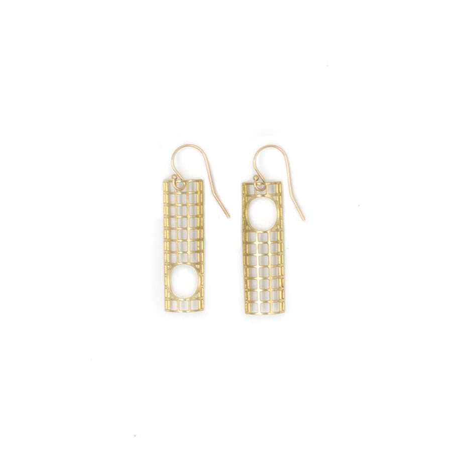 50/50 Brass Earrings by Studiyo Jewelry
