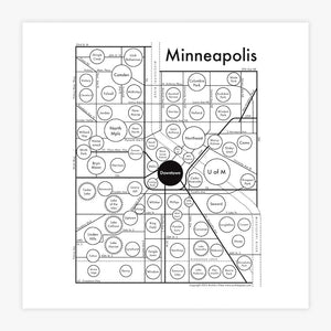 Milwaukee Map by Archie's Press