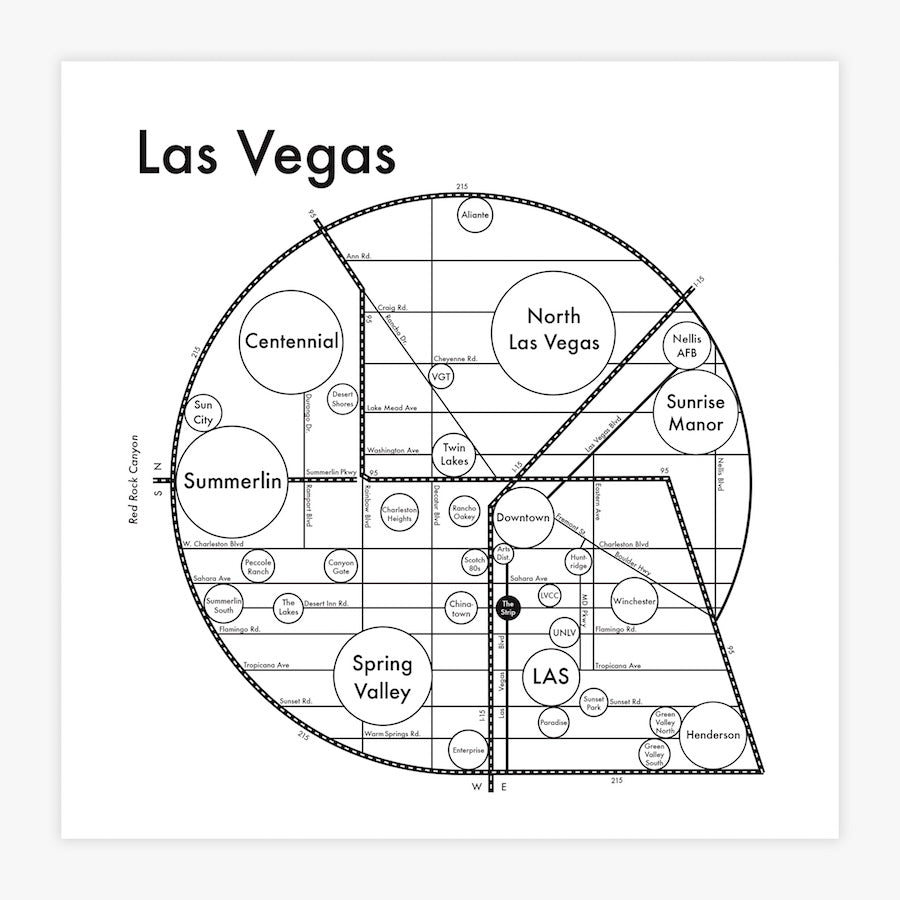 Las Vegas Map by Archie's Press