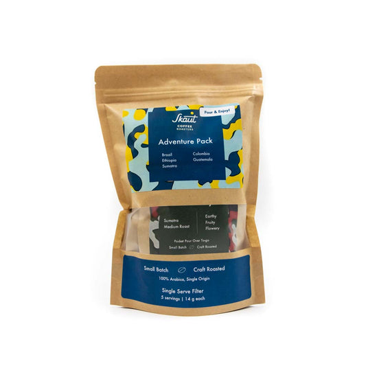 5 Pack Pocket Pour Over To Go by Touring Coffee