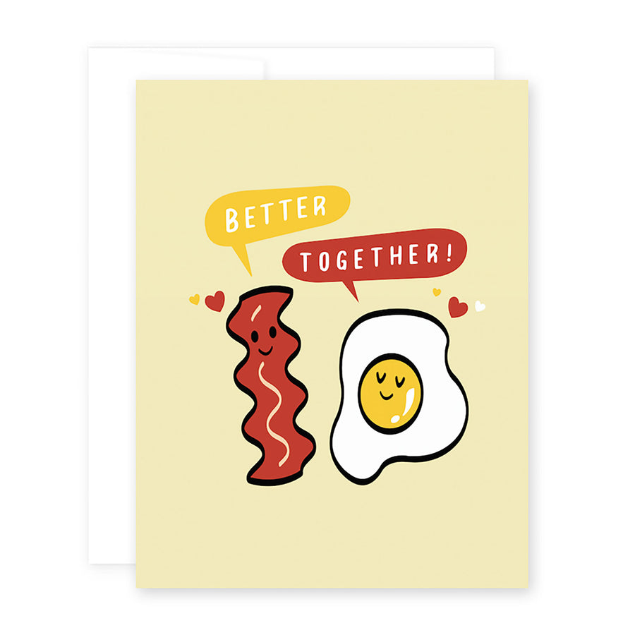 Love Bacon & Eggs Card by April Black