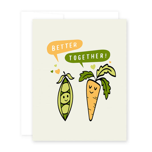 Love Peas & Carrots Card by April Black