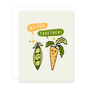 Love Peas & Carrots Card by April Black