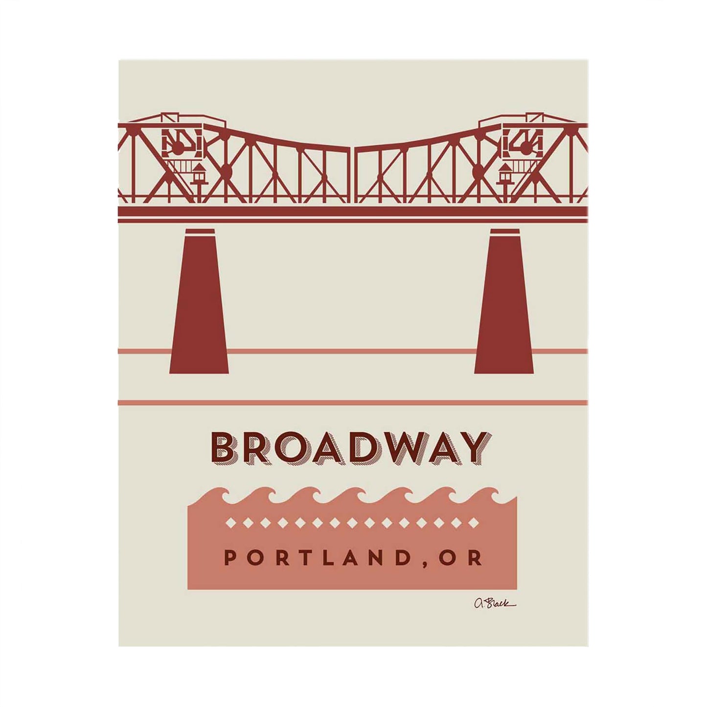 Broadway Bridge Print 8x10 by April Black