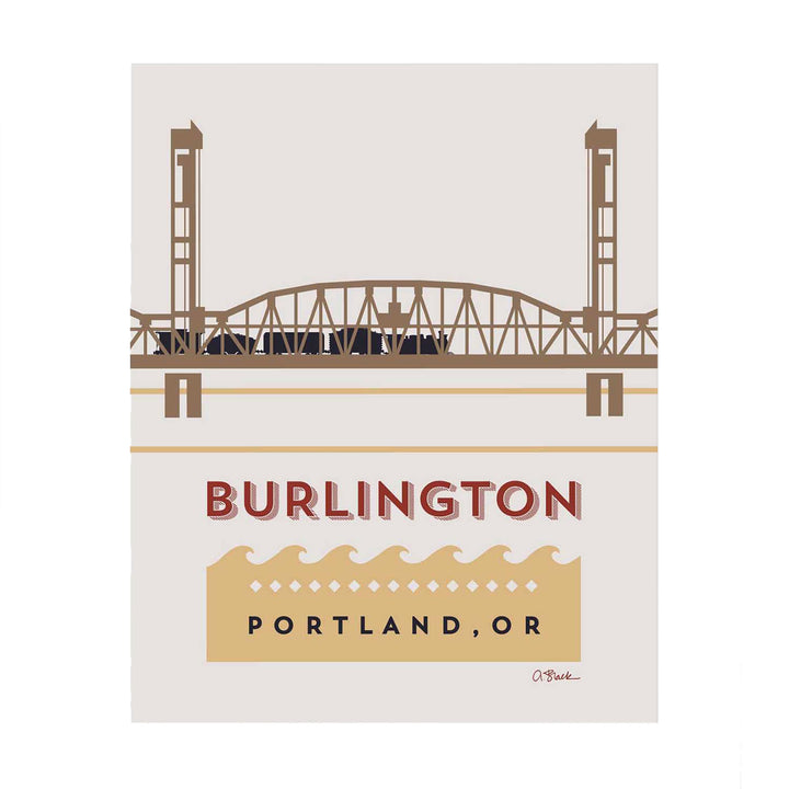 Burlington Bridge Print 8x10 by April Black