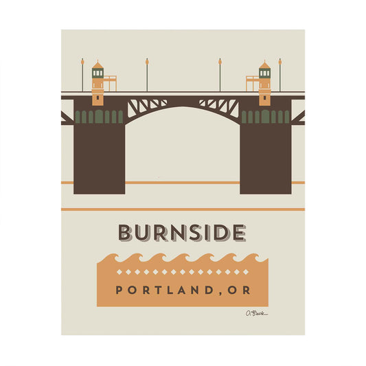 Burnside Bridge Print by April black