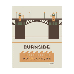 Burnside Bridge Print by April black