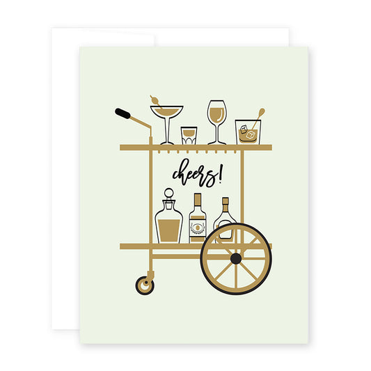 Congrats Bar Cart Card by April Black