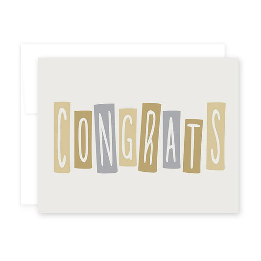 Congrats Blocks Card by April Black