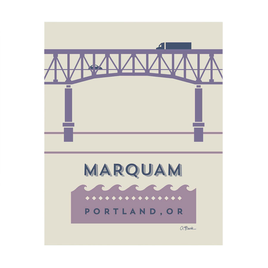 Marquam Bridge Print 8x10 by April Black