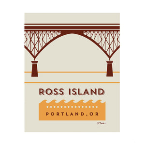 Ross Island Bridge Print 8x10 by April Black