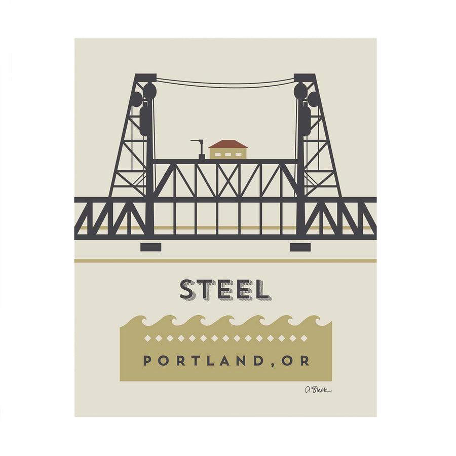 Steel Bridge Print 8x10 by April Black
