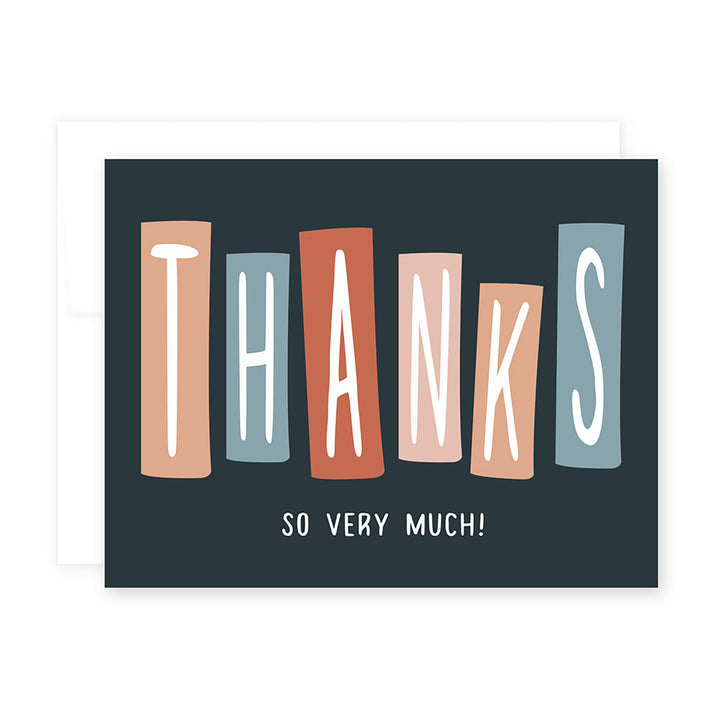 Thanks So Very Much Blocks Card by April Black