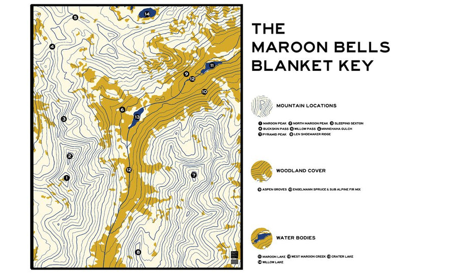 The Maroon Bells Blanket by North Drinkware