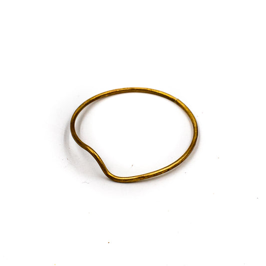 Fluid Bangle in Brass by Julie Cooper Designs