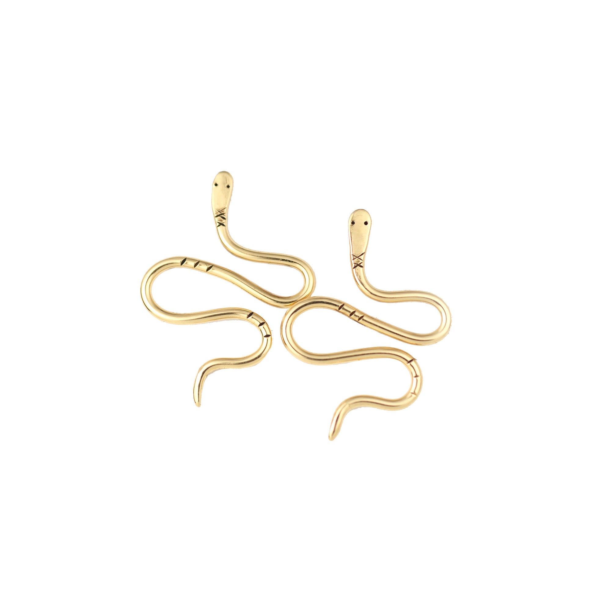 Snake Studs Brass by EMBR