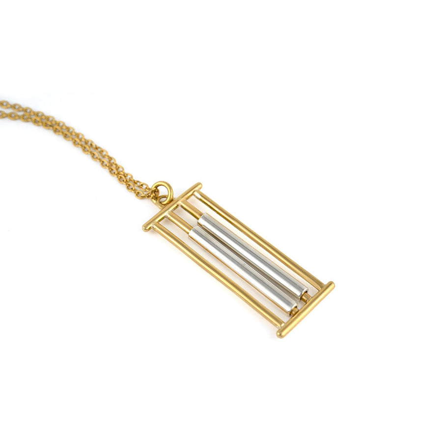 Kinetic Rolling Fidget Necklace by Emma Brooke Jewelry