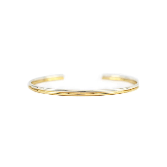 Two-Tone Cuff Brass & Silver by Emma Brooke Jewelry