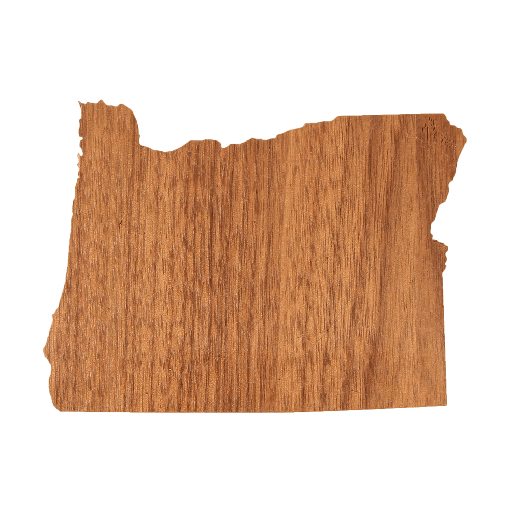 Geo Oregon Wood Sticker by Rustek