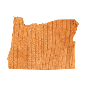 Geo Oregon Wood Sticker by Rustek