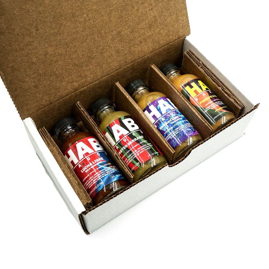 Mixed 4-Pack 2oz Hot Sauce Gift Box