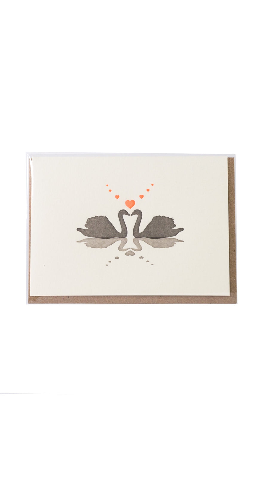 Swans in Love Card by Lark Press