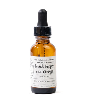 Black Pepper + Orange Beard Oil by Rough Cut Soap & Sundries