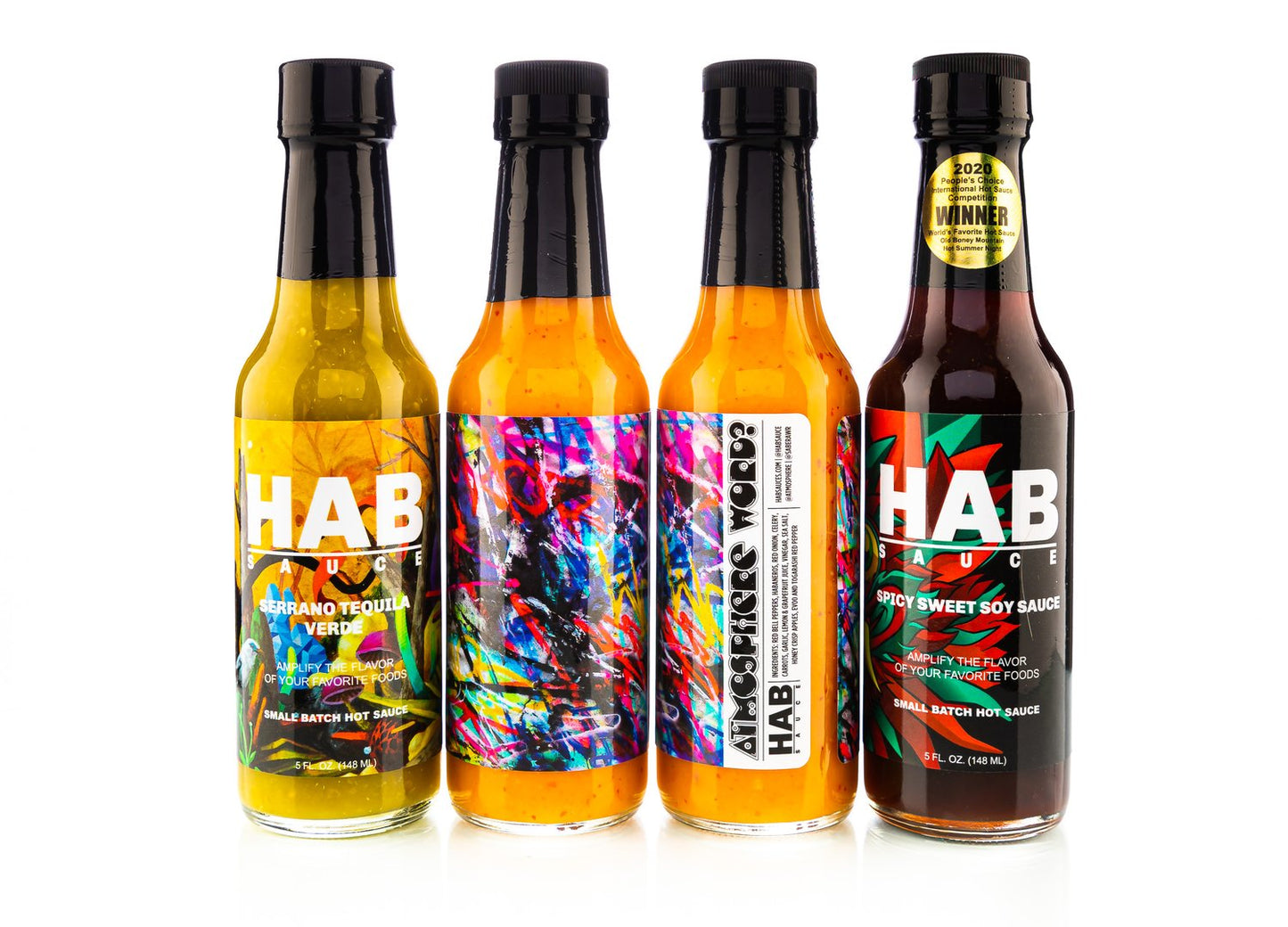 5oz Mixed 4-pack Box by HAB Sauce