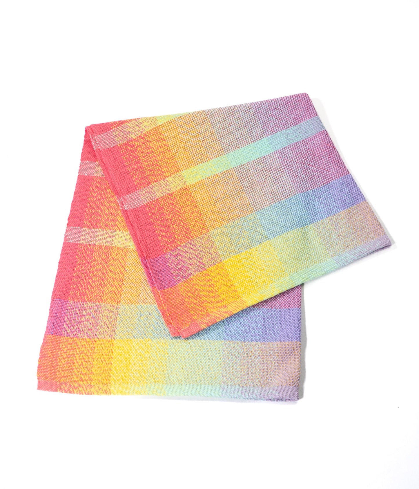 Pastel Gradient Handwoven Towel by Fiber Art Designs