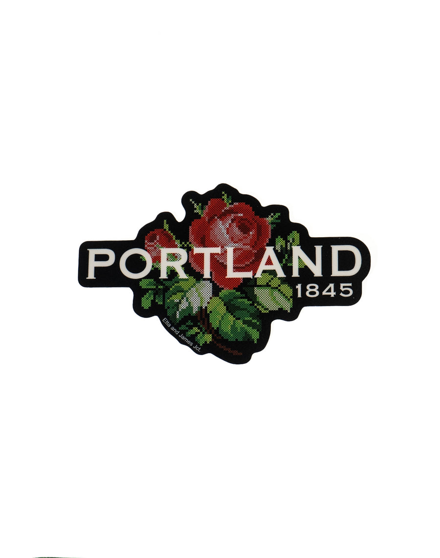 Needlepoint Portland Sticker by Etta & James Junction