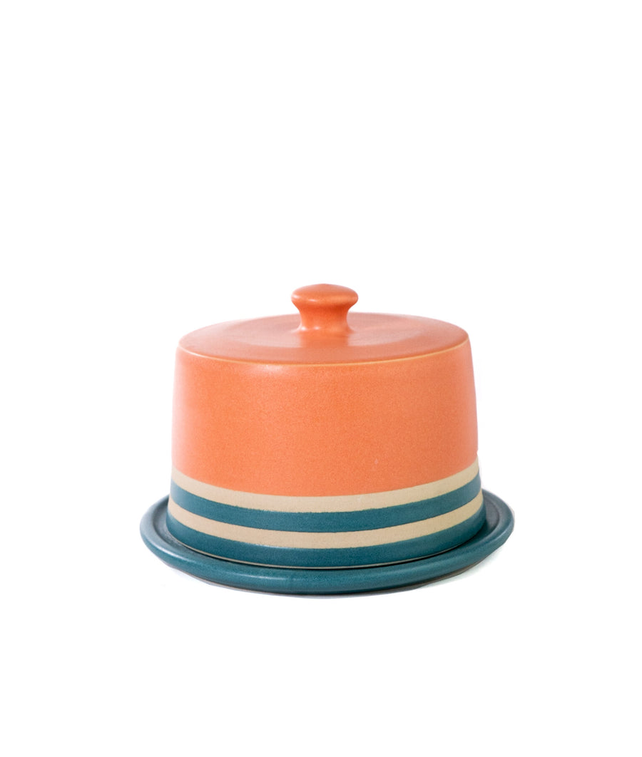 Striped Butter Dish by Theresa Arrison